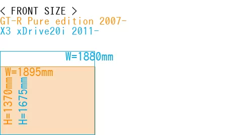 #GT-R Pure edition 2007- + X3 xDrive20i 2011-
